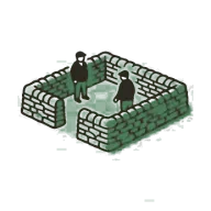 Illustration for Multi-Agent Reinforcement Learning in Zombie-Survival Games